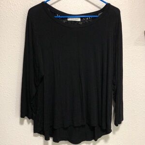 Jon & Anna Women’s Black Long Sleeve Shirt Size Large